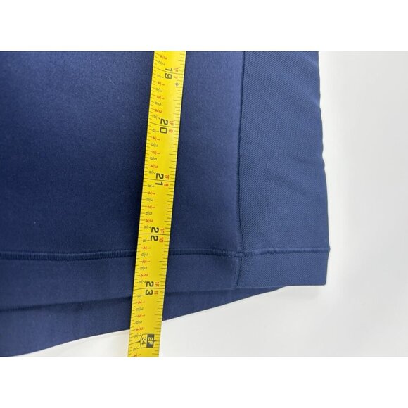 Nike Pro Shirt Womens Medium Blue Hyperwarm Mock Turtleneck Run Training - Picture 9 of 12